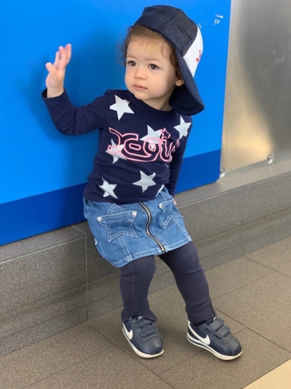 Brooklyn Baby X Girl Stages Denim Skirt Looks Wear