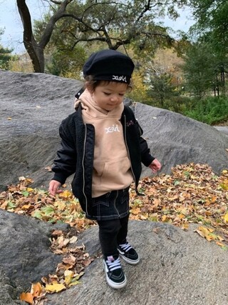 Brooklyn Baby  is wearing X-girl Stages "ロゴベレー帽"