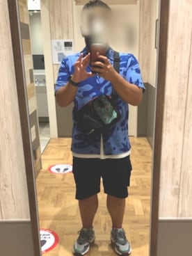 「アロハシャツ」｜たーてぃーさん（メンズ・165cm）の夏コーディネート