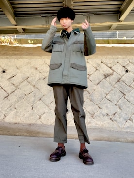 「GAP（ギャップ）のアイテム（その他アウター）」を使った、KOTAさん（メンズ・182cm）の冬コーディネート