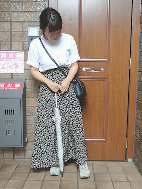 「PRIMP（プリンプ）のアイテム（アクセサリー）」を使った、カナエさん（レディース・150cm）の夏コーディネート