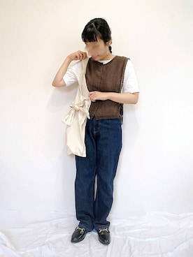 「PRIMP（プリンプ）のアイテム（アクセサリー）」を使った、カナエさん（レディース・150cm）の夏コーディネート