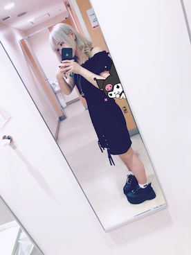 「EATME」｜「アイテム（アクセサリー）」を使った、⇢ぽちゃ⇠さん（レディース・155cm）の夏コーディネート