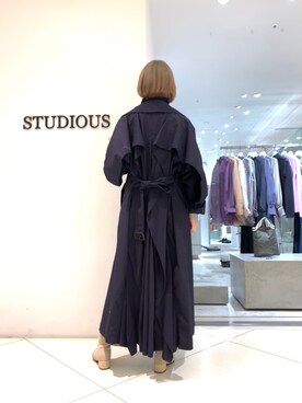 「CLANE（クラネ）のアイテム（トレンチコート）」を使った、akiさん（レディース・162cm）の春コーディネート
