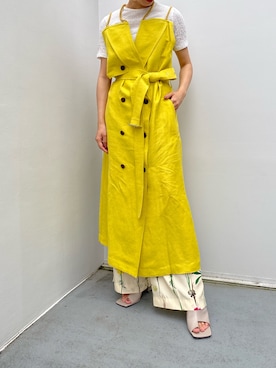 「STUDIOUS（ステュディオス）のアイテム（ワンピース/ドレス）」を使った、akiさん（レディース・162cm）の夏コーディネート