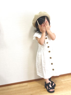 「chaopanic typy」｜「アイテム（ワンピース/ドレス）」を使った、amiboooさん（キッズ・90cm）の夏コーディネート