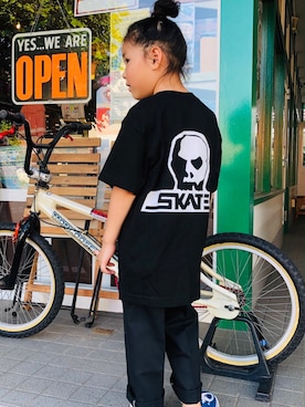 「SKULLSKATES」｜kanade〔churchill〕さん（キッズ・120cm）の春コーディネート