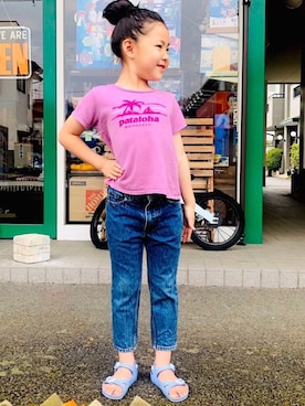 kanade〔churchill〕さんの（BIRKENSTOCK kids | ビルケンシュトック　キッズ）を使ったコーディネート