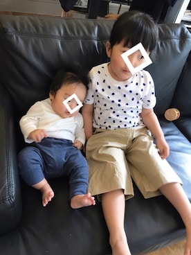 「COS（コス）のアイテム」を使った、いーさんちさん（キッズ・100cm）の夏コーディネート
