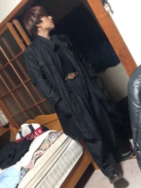 「BVLGARI（ブルガリ）のアイテム（ベルト）」を使った、みなみさん（メンズ・169cm）の冬コーディネート