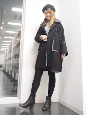 「Re.Verofonna（ヴェロフォンナ）のアイテム（その他アウター）」を使った、SUNOさん（レディース・160cm）の秋コーディネート