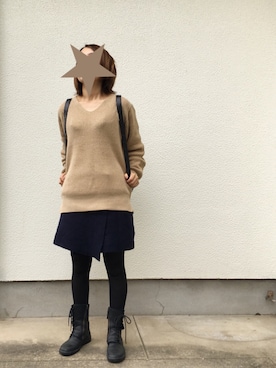 「fes（フェス）のアイテム」を使った、kaoriさん（レディース・155cm）の秋コーディネート