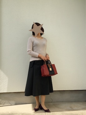 「Sybilla（シビラ）のアイテム」を使った、kaoriさん（レディース・155cm）の秋コーディネート