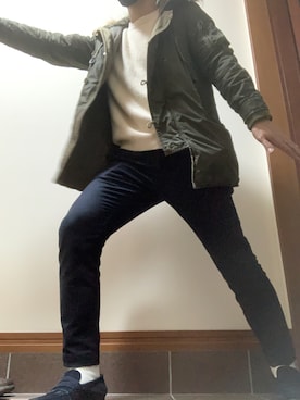 「Johnbull（ジョンブル）のアイテム（モッズコート）」を使った、たまねぎさん（メンズ・179cm）の秋コーディネート