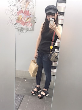 「アイテム（ピアス（両耳用））」を使った、y u c h i ♡さん（レディース・152cm・20代）の秋コーディネート