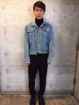 「A.P.C.（アーペーセー）のアイテム（その他シューズ）」を使った、Sotaro さん（メンズ・176cm）の春コーディネート