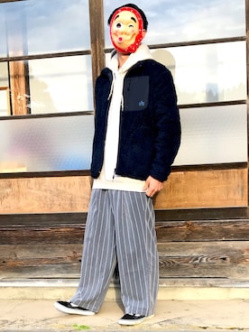 「LOGOS（ロゴス）のアイテム（ジャケット/アウター）」を使った、ひょっとこさん（メンズ・173cm）の秋コーディネート