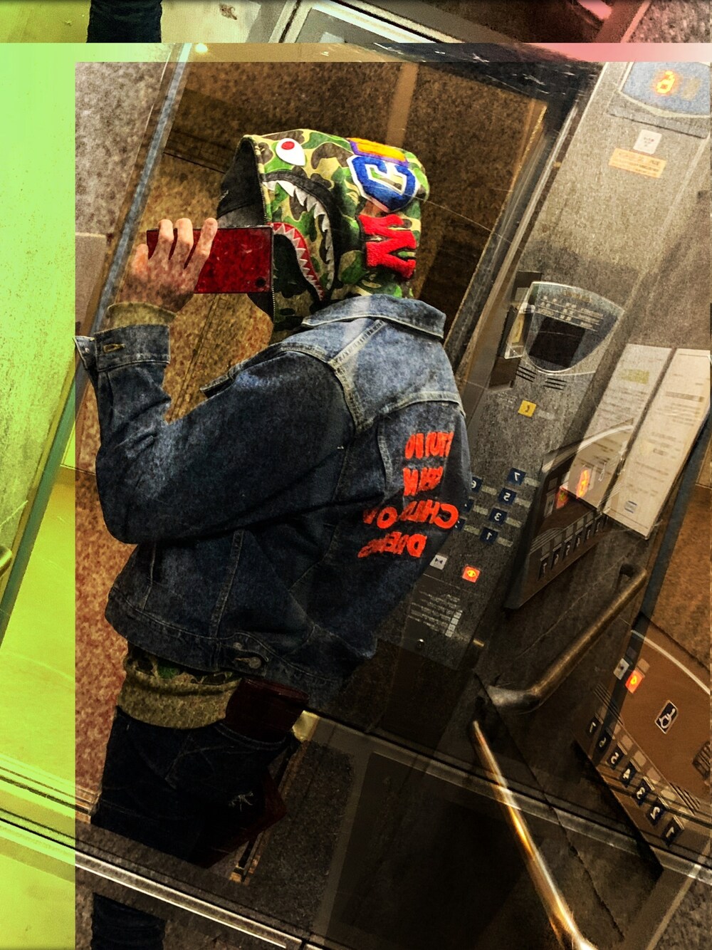 「ナダルスタイル、STUDIOSEVEN、A BATHING APE、Bape、American Eagle」｜「STUDIO SEVENのアイテム（デニムジャケット、ブルー系）」を使った、裕之助/Yunosukeさん（メンズ・173cm）の秋コーディネートの1枚目の写真