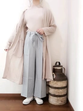 別注＜CINOH（チノ）＞リネン シャツワンピースを使った人気