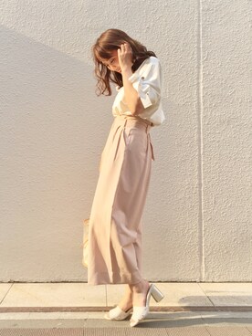 「札幌PARCO」｜藤田 里緒菜さん（レディース・156cm）の春コーディネート
