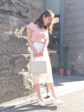 藤田 里緒菜さん（レディース・156cm）の春コーディネート