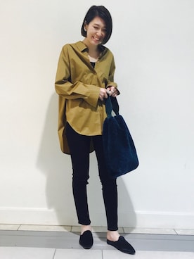 「mio notis（ミオノティス）のアイテム」を使った、m.mさん（レディース・160cm）の秋コーディネート