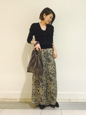 「mio notis（ミオノティス）のアイテム」を使った、m.mさん（レディース・160cm）の秋コーディネート