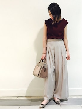 「MIANSAI（マイアンサイ）のアイテム」を使った、m.mさん（レディース・160cm）の夏コーディネート