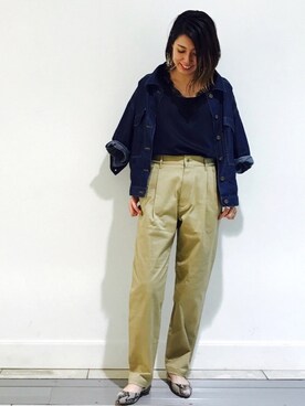 「RIVEDROITE」｜「アイテム（ブルゾン）」を使った、m.mさん（レディース・160cm）の夏コーディネート