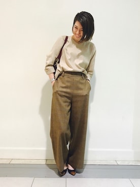 「nicholson&nicholson（ニコルソンアンドニコルソン）のアイテム」を使った、m.mさん（レディース・160cm）の秋コーディネート