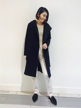 「YANUK（ヤヌーク）のアイテム」を使った、m.mさん（レディース・160cm）の秋コーディネート