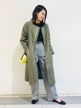 「RIVEDROITE」｜「アイテム（その他アウター）」を使った、m.mさん（レディース・160cm）の冬コーディネート