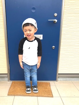 「キッスコーデ」｜「アイテム（その他）」を使った、Ayako Oikawaさん（キッズ・90cm）の春コーディネート
