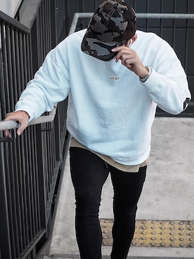 「VANS（バンズ）のアイテム（スウェット）」を使った、daikiさん（メンズ・172cm）の秋コーディネート