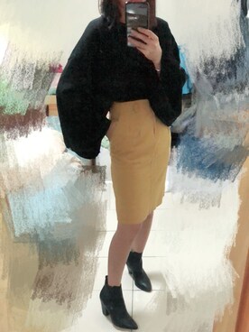 「ALDO（アルド）のアイテム（ブーツ）」を使った、 Farahさん（レディース・162cm）の秋コーディネート