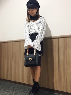 「SpRay（スプレイ）のアイテム（ハンチング/ベレー帽）」を使った、SpRayPREMIUM春日部店さん（レディース・158cm）の春コーディネート