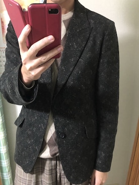 「Yohji Yamamoto（ヨウジヤマモト）のアイテム（テーラードジャケット）」を使った、たかション大魔王さん（メンズ・180cm）の冬コーディネート