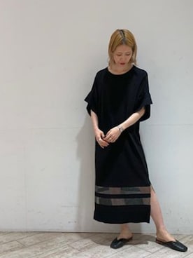 「スタッフコーデ」｜「アイテム（ワンピース/ドレス）」を使った、Erinaさん（レディース・164cm）の春コーディネート