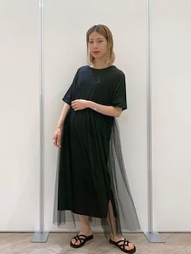 「スタッフコーデ」｜「アイテム（ワンピース/ドレス）」を使った、Erinaさん（レディース・164cm）の春コーディネート