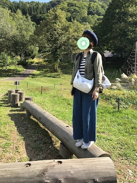 「soleil（ソレイユ）のアイテム」を使った、しゅうさん（レディース・151cm）の秋コーディネート