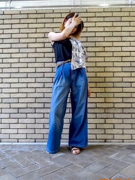 「BARAK（バラク）のアイテム（Tシャツ/カットソー）」を使った、AE_A  _さん（レディース・165cm）の秋コーディネート