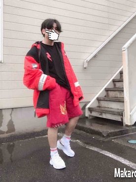 「REVOLUTION（レボリューション）のアイテム（ジャケット/アウター）」を使った、커.(KAZUMA)さん（メンズ・160cm）の春コーディネート