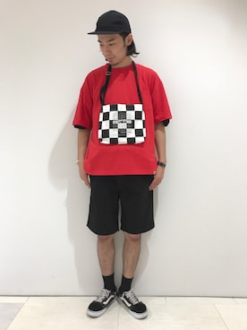 谷さんの「USAコットンドロップクルーTシャツ/793430」を使ったコーディネート