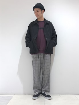 「RAGEBLUE（レイジブルー）のアイテム（その他アウター）」を使った、谷さん（メンズ・178cm）の秋コーディネート