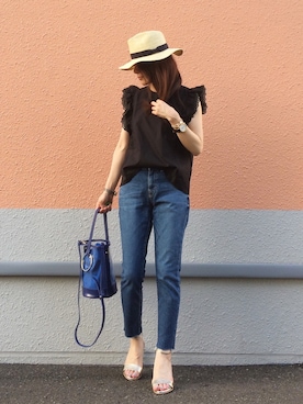 「suadeo（スアデオ）のアイテム」を使った、nakkoo555さん（レディース・157cm）の夏コーディネート