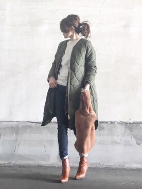 「Emma Taylor（エマテイラー）のアイテム（バッグ）」を使った、nakkoo555さん（レディース・157cm）の冬コーディネート