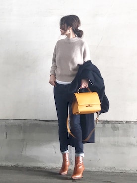 「2018マイベストコーデ」｜「アイテム（ブーティ）」を使った、nakkoo555さん（レディース・157cm）の冬コーディネート