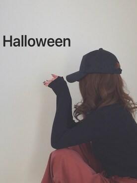 「wearhalloween2017」｜「アイテム（キャップ）」を使った、NO NAMEさん（レディース・167cm）の秋コーディネート