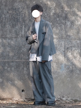 「my beautiful landlet（マイビューティフルランドレット）のアイテム（ブルゾン）」を使った、たまきさん（メンズ・171cm）の冬コーディネート