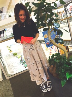 「Samantha Thavasa Petit Choice（サマンサタバサ　プチチョイス）のアイテム（財布/小物）」を使った、alisaさん（レディース・156cm）の春コーディネート